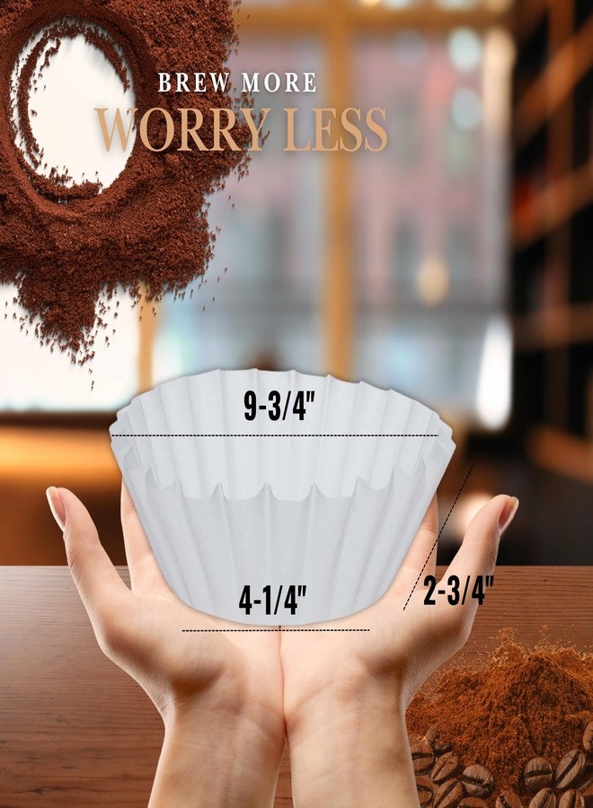 PR1M3 Large Coffee Filters, 12 Cup Premium Disposable Coffee Filters, 9 3/4” x 4 1/4” Inch Size, Tall-Sided Design, Compatible with Bunn Commercial & Large Brewers, No Ground Overflow, 500 Count Pack. - Image 4